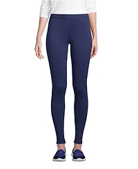 Lands' End Women's High Rise Serious Sweats Fleece Lined Pocket Leggings