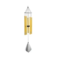 36" Long Tuned Wind Chime Traditional Yellow Tube