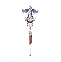 33" Long Angel Copper and Gem Wind Chime