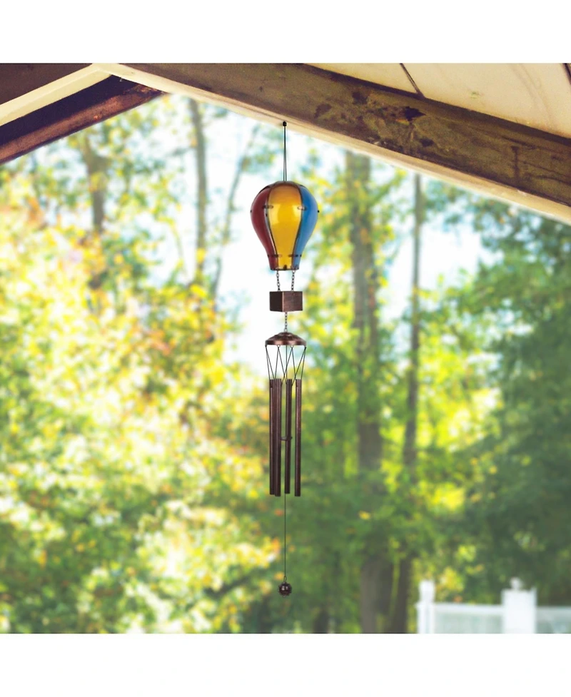 41" Long Color Glass Air Balloon Wind Chime