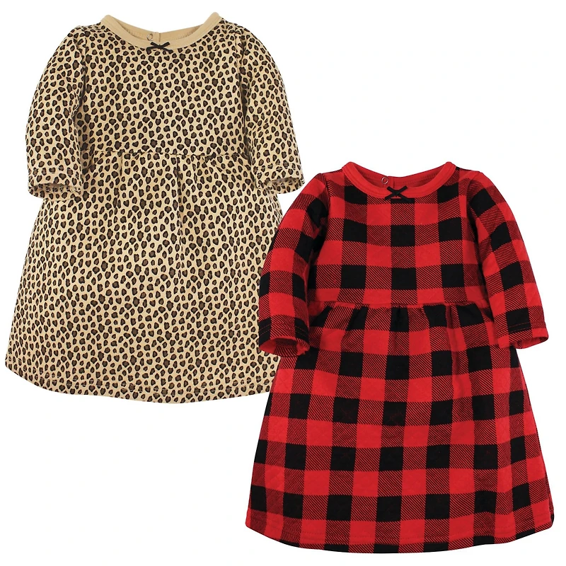 Hudson Baby Girls Two-Piece Set of Long-Sleeve Dresses