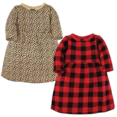 Hudson Baby Girls Two-Piece Set of Long-Sleeve Dresses
