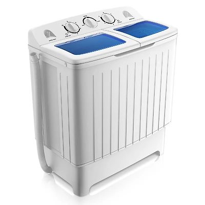 Portable Mini Compact Twin Tub 17.6lb Washing Machine