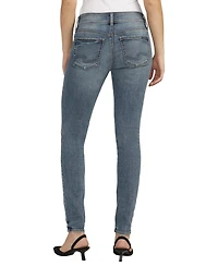 Silver Jeans Co. Women's Suki Mid Rise Curvy Fit Skinny Leg Jeans