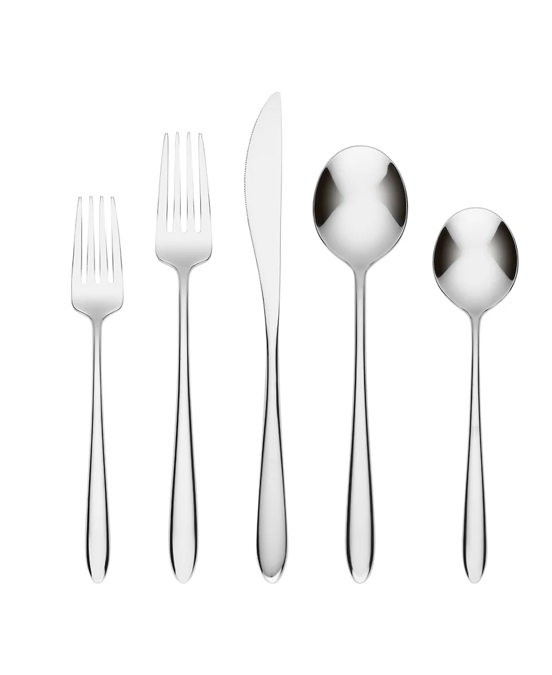 Cambridge Silversmiths Radin Mirror 20 Piece 18/10 Stainless Steel Flatware Set, Service for 4