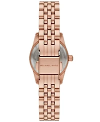 Michael Kors Women's Lexington Three-Hand Rose Gold-Tone Stainless Steel Watch 26mm