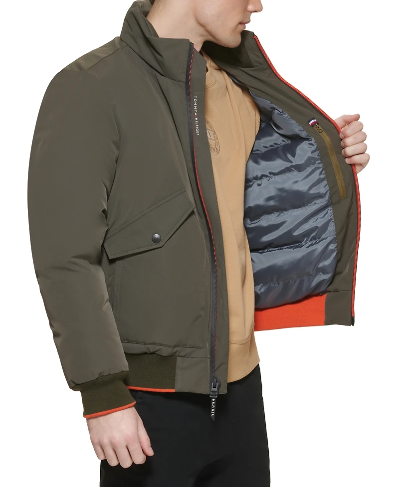 Tommy Hilfiger Men's Flex Performance Zip-Front Bomber Jacket