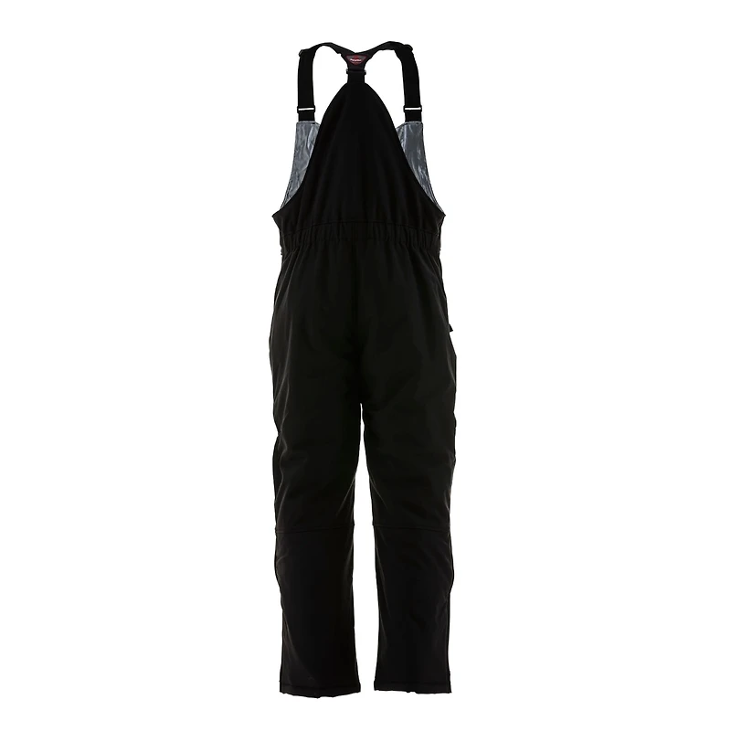 RefrigiWear Men's Insulated Softshell Bib Overalls - Water-Repellent, Wind-Tight, Thermal Workwear for Extreme Cold