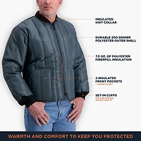 RefrigiWear Big & Tall Econo-Tuff Jacket - 15°F Comfort, Insulated, Water-Repellent, Durable, Lightweight Workwear for Cool Weather Protection