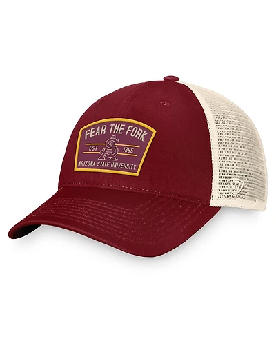 Men's Top of the World Maroon Arizona State Sun Devils Unruly Slouch Trucker Snapback Hat