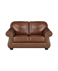 White Label Dadeville 64" Leather Match Love Seat
