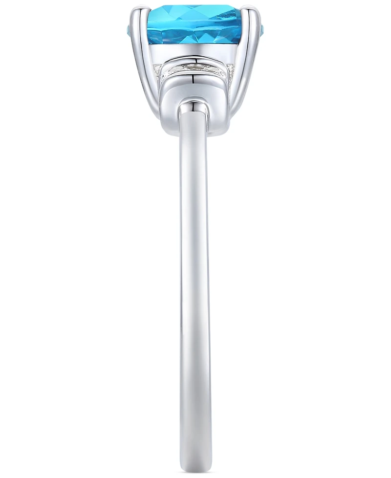 Amethyst (1-1/3 ct. t.w.) & Lab-Grown White Sapphire (1/10 14k Gold-Plated Sterling Silver (Also Additional Gemstones)