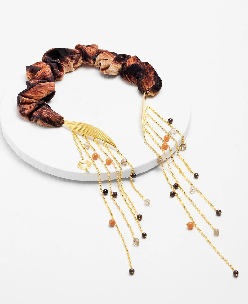 Nectar Nectar New York 18k Gold-Plated Lyorna Statement 13-1/2" Necklace