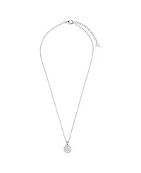 Sterling Forever Cubic Zirconia Genuine Mother of Pearl Brae Pendant Necklace