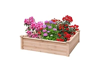 Wooden Square Garden Vegetable Flower Bed