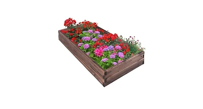 Elevated Wooden Garden Planter Box Bed Kit