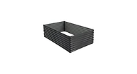 71 Inch Galvanized Metal Raised Garden Bed for Garden Backyard-Dark Grey