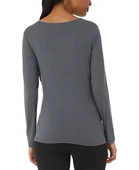 32 Degrees Women's Scoop-Neck Long-Sleeve Top