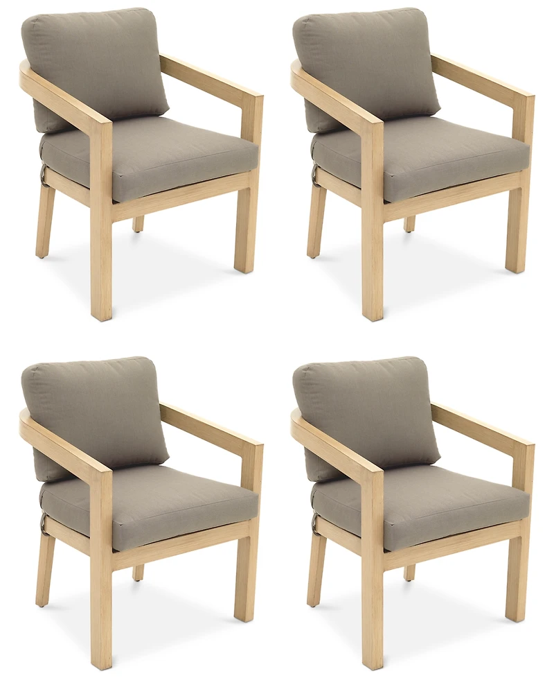 Reid Set of 4 Outdoor Dining Chairs, Created for Macy's