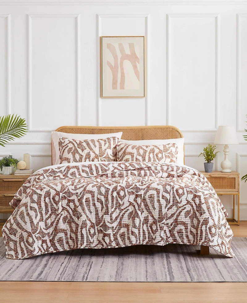 Southshore Fine Linens Khari Oversized 3 Piece Quilt Set, King/California King