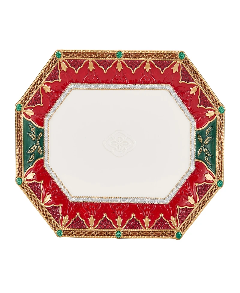 Fitz and Floyd Noel Holiday Large Platter, 16-in x 12-in