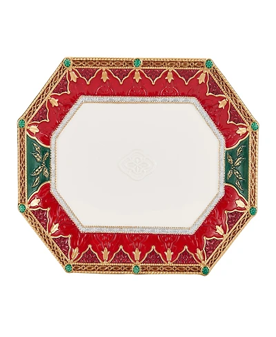 Fitz and Floyd Noel Holiday Large Platter, 16-in x 12-in