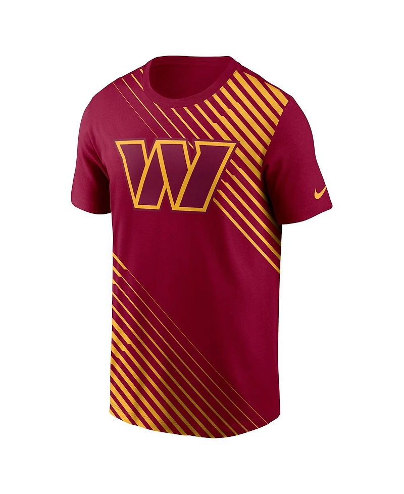 Men's Nike Burgundy Washington Commanders Yard Line Fashion Asbury T-shirt
