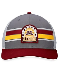 Men's Top of the World Gray, Maroon Minnesota Golden Gophers Aurora Trucker Adjustable Hat