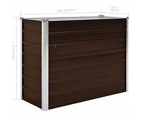 Garden Raised Bed Brown 39.4"x15.7"x30.3" Galvanized Steel
