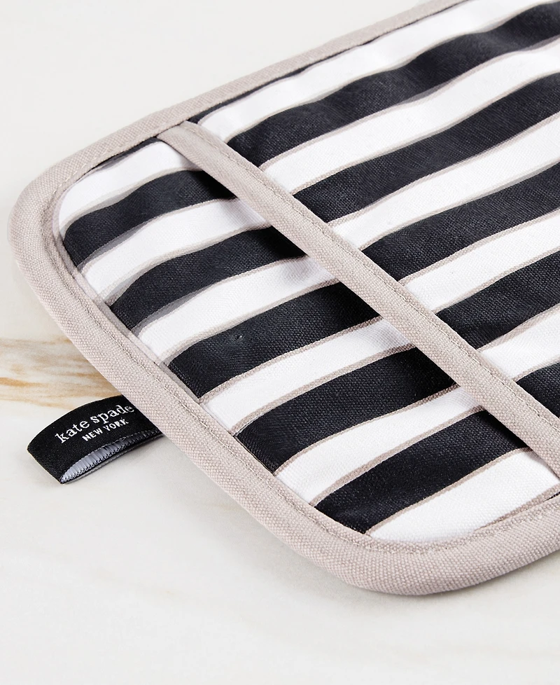 kate spade new york Botanical Stripe Pot Holder 2-Pack Set, 7" x 10"
