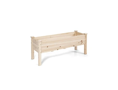 Raised Garden Bed Elevated Planter Box Wood for Vegetable Flower Herb