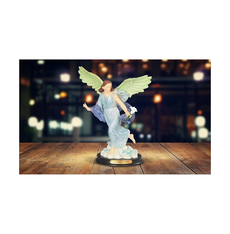 Fc Design 10"H Archangel Gabriel Statue The Messenger Angel Holy Figurine Religious Decoration Home Decor Perfect Gift for House Warming, Holidays and