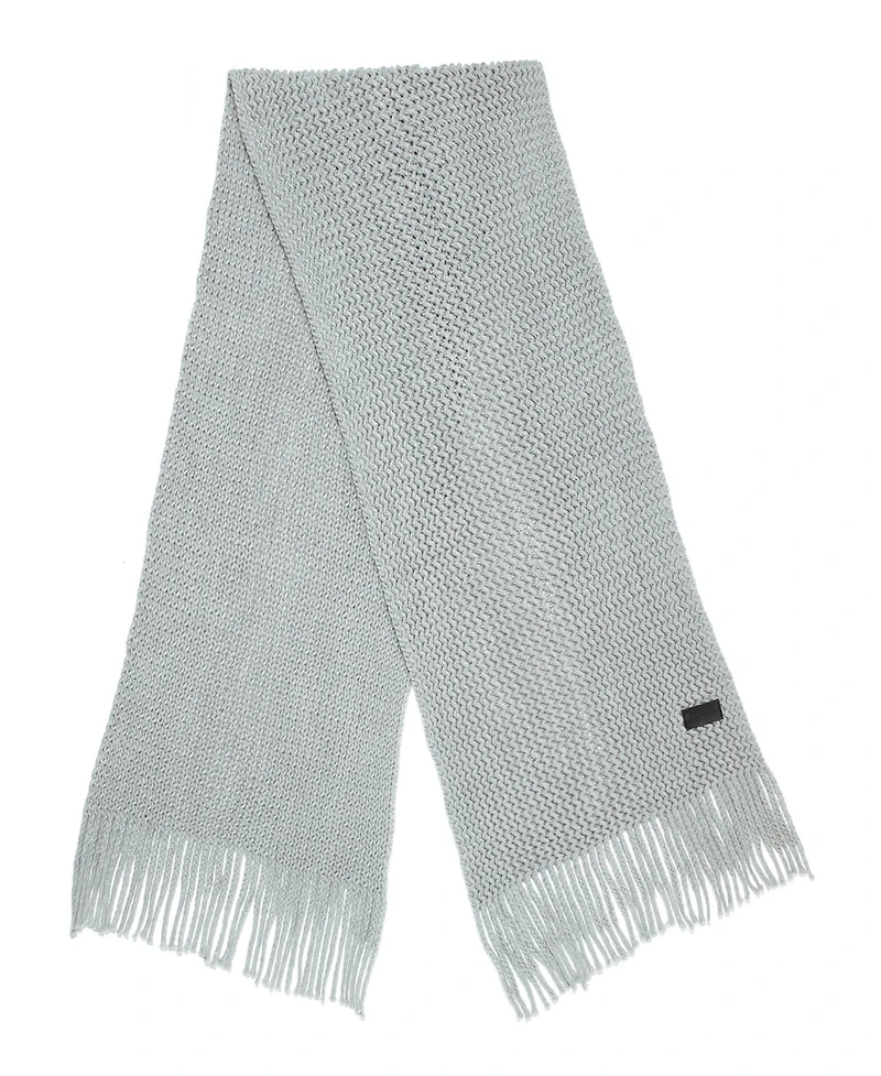 Mio Marino Women Wide Knit Ribbed Scarf