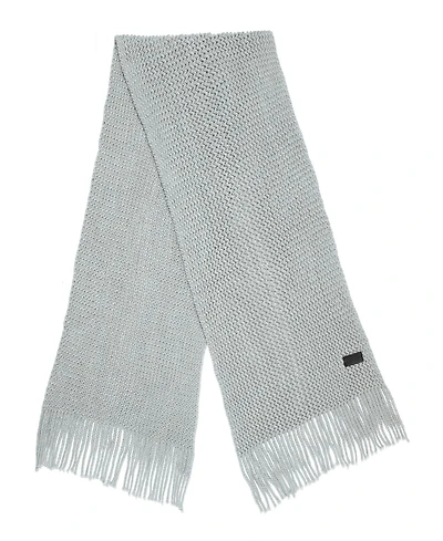 Mio Marino Women Wide Knit Ribbed Scarf