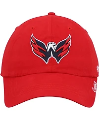 Women's '47 Brand Red Washington Capitals Team Miata Clean Up Adjustable Hat