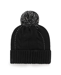 Women's '47 Brand Black New Orleans Saints Bauble Cuffed Knit Hat with Pom