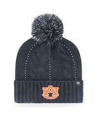 Women's '47 Brand Navy Auburn Tigers Bauble Cuffed Knit Hat with Pom