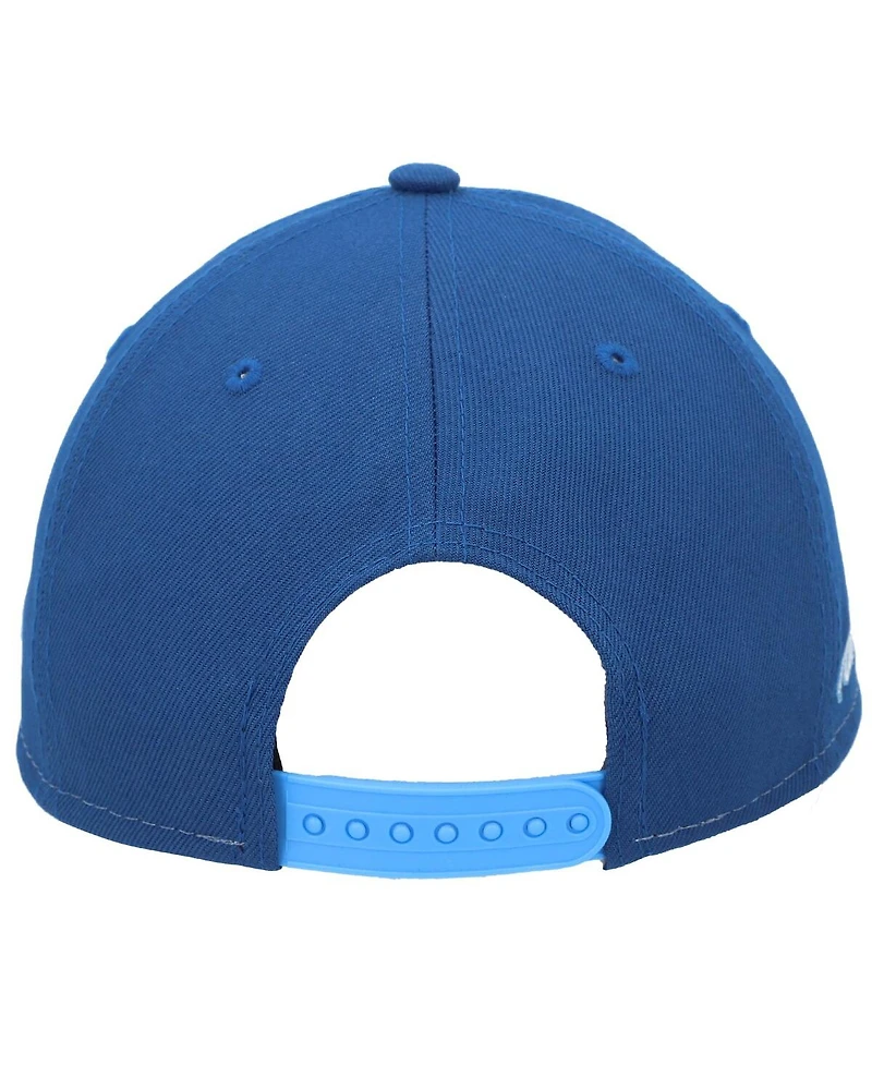 Men's New Era Light Blue, Blue Kevin Harvick 9FORTY Busch Light Visor Streak Snapback Adjustable Hat