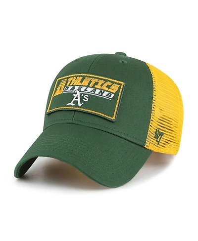 Big Boys and Girls '47 Brand Green, Gold Oakland Athletics Levee Mvp Trucker Adjustable Hat