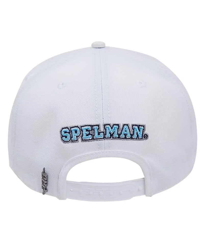 Men's Pro Standard White Spelman College Jaguars Evergreen Wool Snapback Hat