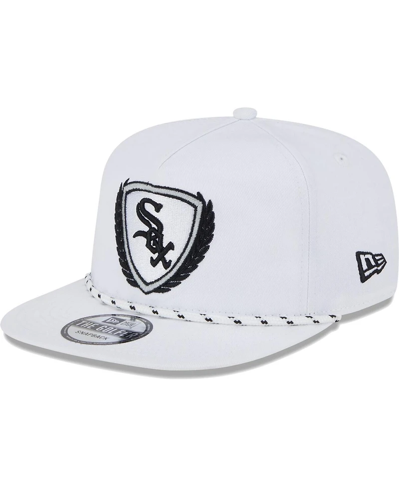 Men's New Era White Chicago White Sox Golfer Tee 9FIFTY Snapback Hat