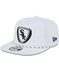 Men's New Era White Chicago White Sox Golfer Tee 9FIFTY Snapback Hat
