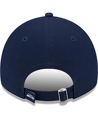 Women's New Era College Navy Seattle Seahawks Leaves 9TWENTY Adjustable Hat
