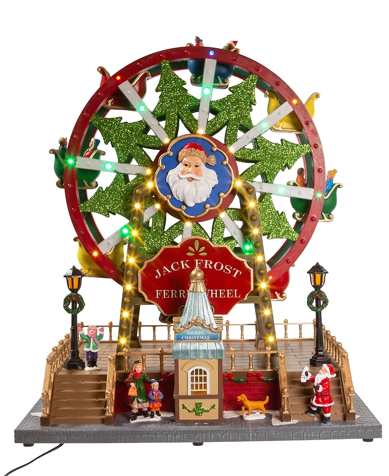 Kurt Adler 13" Lighted Musical Christmas Ferris Wheel with Motion