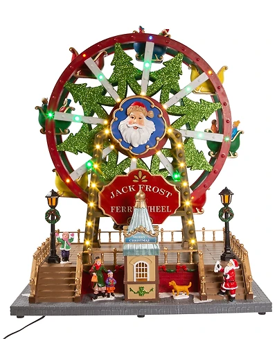 Kurt Adler 13" Lighted Musical Christmas Ferris Wheel with Motion