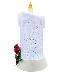 Kurt Adler 8.5" Battery Operated Color Changing Led Lighted Cardinal Candle