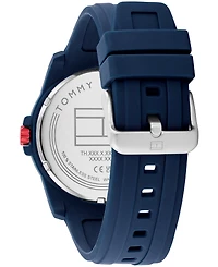 Tommy Hilfiger Men's Quartz Blue Silicone Watch 44mm