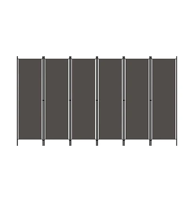 vidaXL 6-Panel Room Divider Anthracite 118.1"x70.9"