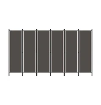 vidaXL 6-Panel Room Divider Anthracite 118.1"x70.9"