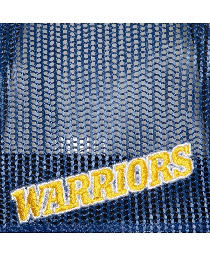 Men's Mitchell & Ness White Golden State Warriors Hardwood Classics Soul Champs Fest Trucker Adjustable Hat